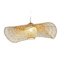 Miniatyrbillede 1 af 5: Pendellampe, Bambusmateriale, Integreret LED,Ingen pære, Dia55cm
