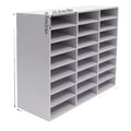 Miniatyrbillede 1 af 5: Litteraturorganisator, 24 rum, robust konstruktion,HVID