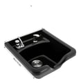 Miniatyrbild 1 av 5: Schampo Basin, Hållbart ABS-material, Väggmonterad Design,Svart