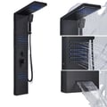 Miniatyrbild 1 av 2: Duschpelare, LED-regn, massagestråle, , Matte Black 6004