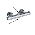 Miniatyrbillede 1 af 2: Termostatisk bruserarmatur, dobbelt kontrol, vægmonteret,Type F