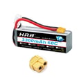 Miniatyrbild 1 av 2: RC Lipo-batteri, olika spänningsalternativ, hög kapacitetsomfång, 4S 3300mah 60C XT60