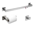 Miniatyrbillede 1 af 2: Badeværelsestilbehør, Stål håndklædestang, Toiletpapirholder,600mm 1bar 3 stk sæt