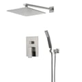 Miniatyrbillede 1 af 2: Termostatisk bruserarmatur, kromfinish, dobbelt håndtag design,AZLY-chrome