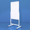 Miniatyrbillede 8 af 10: Whiteboard 66x110 cm mobil - dobbeltsidet - hvid ramme