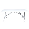 Miniatyrbillede 2 af 6: Sammenklappeligt campingbord 180 x 74 cm