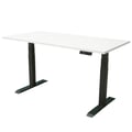 Miniatyrbillede 1 af 5: Elektrisk justerbart skrivebord - 160x80 cm - Sort/Hvid