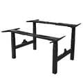 Miniatyrbillede 3 af 7: Justerbart dobbelt skrivebord - 180x80 cm - Sort / Eg