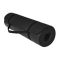 Miniatyrbillede 4 af 5: ForzaFit yogamåtte med bærerem - Ekstra tyk 10 mm - Sort