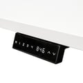 Miniatyrbild 2 av 5: Elektriskt justerbart skrivbord - 140x80 cm - Enkelmotor - Vit