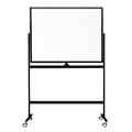 Miniatyrbillede 1 af 6: Mobil whiteboardtavle 90x120 cm - Dobbeltsidet - Sort