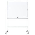 Miniatyrbillede 1 af 7: Mobil whiteboardtavle 90x120 cm - Dobbeltsidet - Hvid