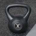 Miniatyrbillede 5 af 7: Kettlebell 10 kg - Plastik - til indendørs og udendørs brug - Sort