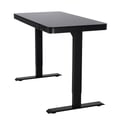 Miniatyrbillede 4 af 10: Elektrisk justerbart skrivebord - 120x60 cm - Glas - Sort