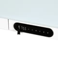 Miniatyrbillede 3 af 9: Elektrisk justerbart skrivebord - 120x60 cm - Glas - Hvid