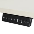 Miniatyrbillede 2 af 6: Justerbart skrivebord 140x80 cm - Enkelt - Hvid / Lys eg