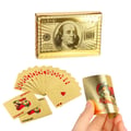 Miniatyrbilde 1 av 4: Gold -Plated Game Card Poker Card Game i gulldollar