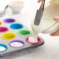 Miniatyrbild 7 av 10: Silikon Muffinsformar / Bullformar – 12-Pack Bakformar
