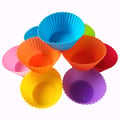 Miniatyrbild 8 av 10: Silikon Muffinsformar / Bullformar – 12-Pack Bakformar