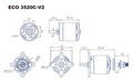 Miniatyrbilde 2 av 3: Dualsky ECO 3520C V2 820KV 210gram