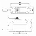 Miniatyrbilde 2 av 2: Savöx Servo SC-1256TG+ - 0.15 speed/20kg