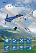 Miniatyrbillede 9 af 10: Top RC Hobby P51D 450mm Gyro RTF
