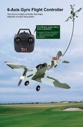 Miniatyrbillede 10 af 10: Top RC Hobby Spitfire 450mm Gyro Grøn/Blå RTF