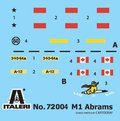 Miniatyrbilde 3 av 8: ITALERI 1:72 - M1 Abrams - Startsett