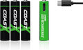 Miniatyrbilde 1 av 10: Coast AAA USB-C Oppladbare Batteri 1.5V 750mAh(4)
