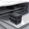 Miniatyrbillede 6 af 7: 35W GaN PD vægoplader med 3 porte 2x USB-A + USB-C sort