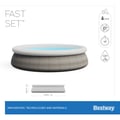 Miniatyrbild 8 av 10: Bestway Fast Set Pool Set 457 x 84cm m. filter Pump