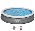 Miniatyrbild 1 av 10: Bestway Fast Set Pool Set 457 x 84cm m. filter Pump