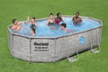 Miniatyrbild 5 av 10: Bestway  Power Steel  Swim Vista II 488 x 305 x 107 cm pool med sandfilter