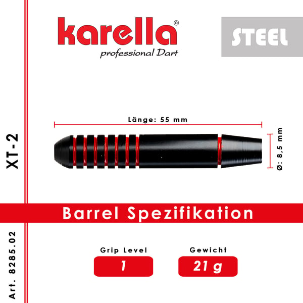 Karella XT-2 teräskärkinen tikka 21 grammaa
