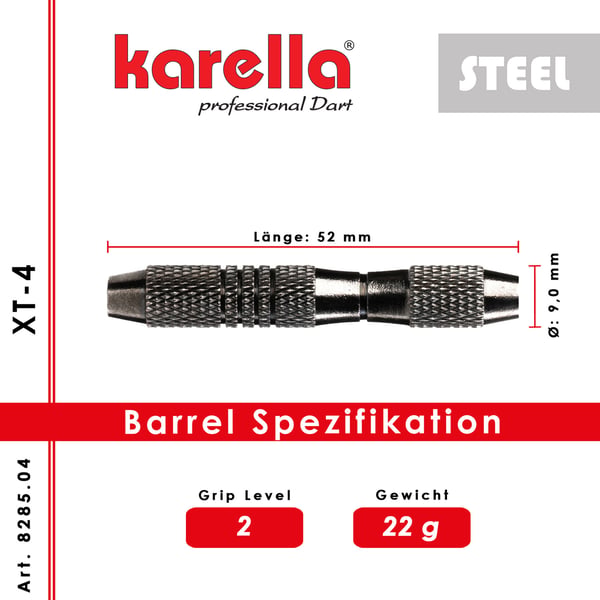 Karella XT-4 stålspetsdart 22 gram
