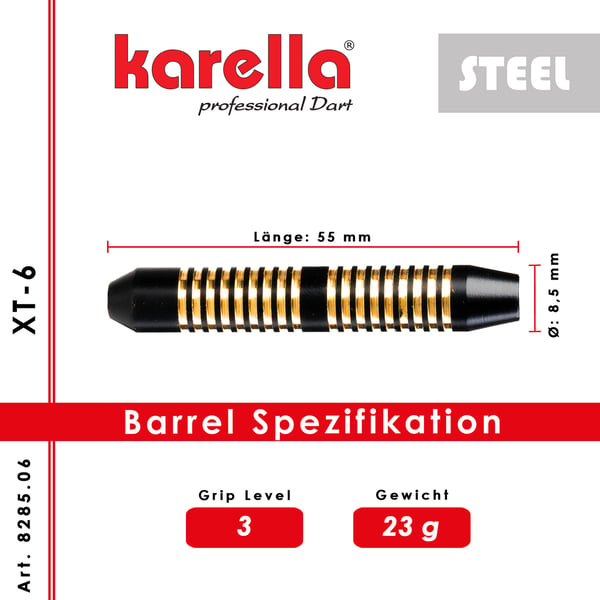 Karella XT-6 teräskärkinen tikka 23 grammaa