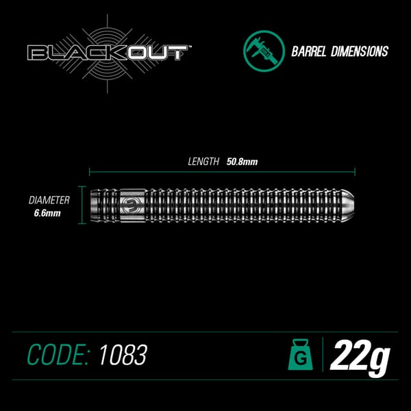 Winmau Blackout stålspetspilar