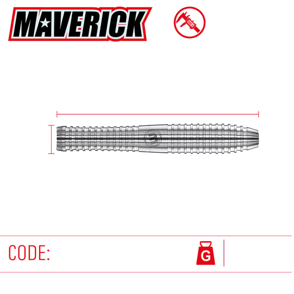 Winmau Maverick 80 % volframiteräksinen tikka