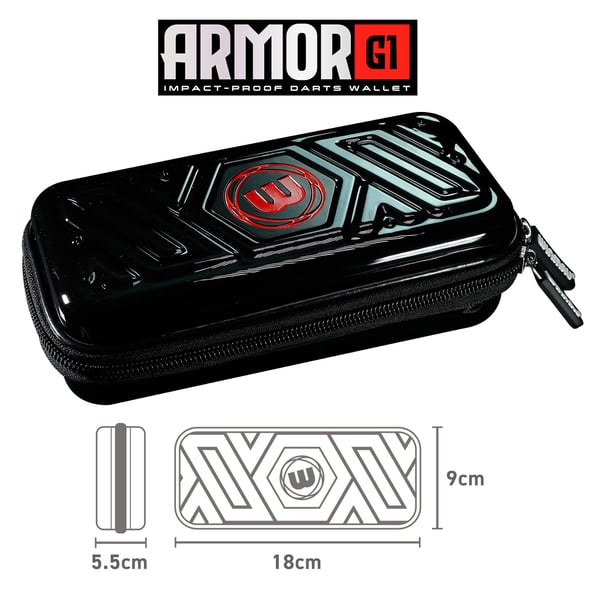 Winmau Armor G1 tikkalaukku musta