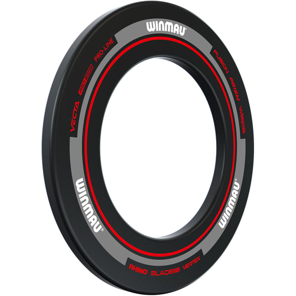 Winmau Advance dartskiveramme sort/rød