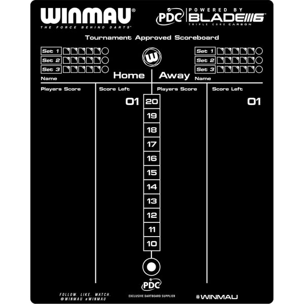 Winmau dart resultattavle