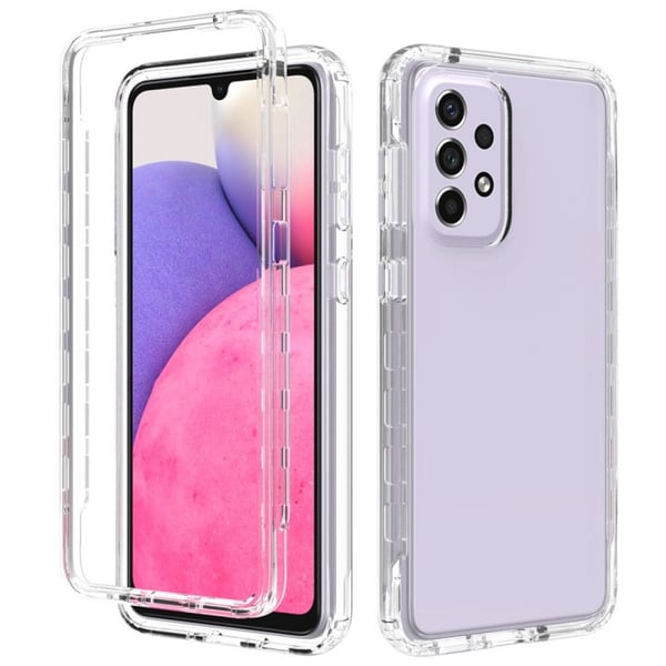 Samsung A14 4G / 5G Heltäckande Premium 3D Skal 3in1 ThreeSixty Clear