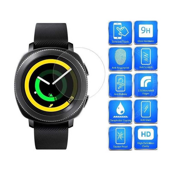 2-PACK Samsung Gear Sport karkaistu lasi 0,2 mm 9H 2,15D