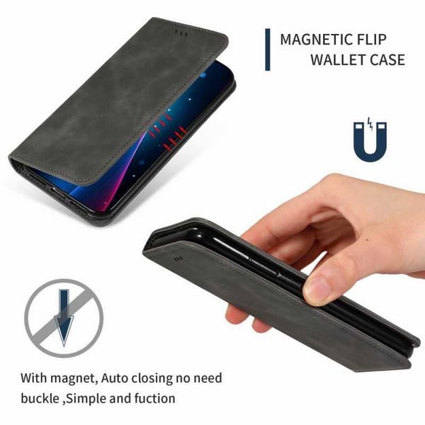 OnePlus 6T Flip Case Card Lokero Mokka