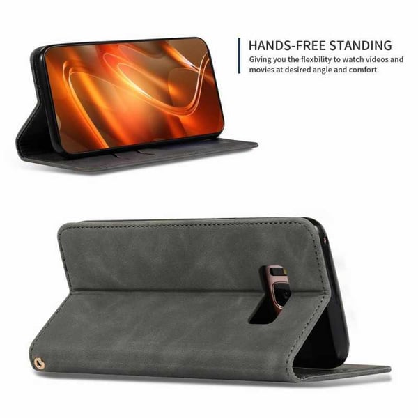 Samsung S8 Flip Case Card Lokero Mokka