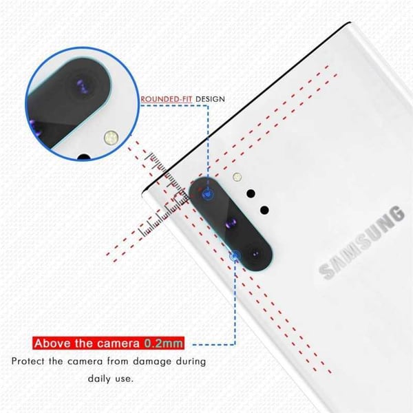2-PACK Samsung Note 10 Kameraskydd