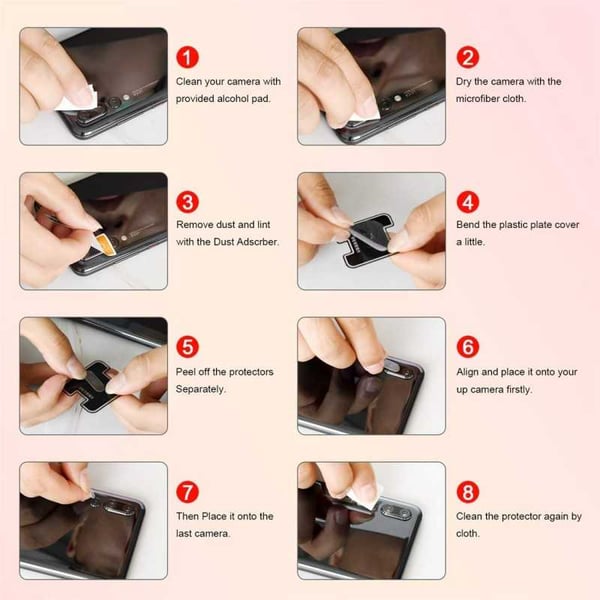 2-PACK Samsung Note 10 Kameraskydd