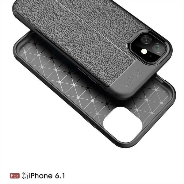iPhone 11 Iskunkestävä ja iskuja vaimentava nahkatakki