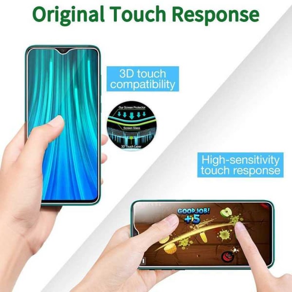 2-PACK Redmi Note 8 Pro karkaistu lasi 0,26mm 2,5D 9H