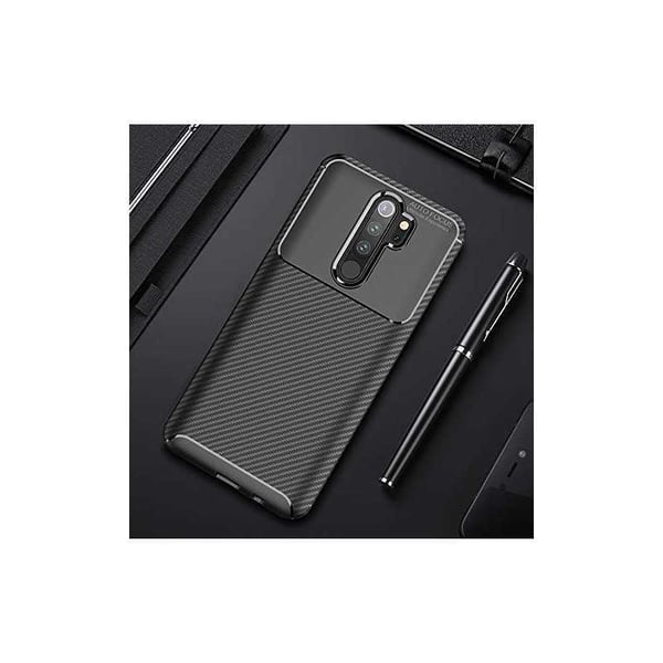 Xiaomi Redmi Note 8 Pro Iskunkestävä Slim Cover FullCarbon V4